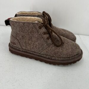 UGG Neumel Natural Refelt Boots Women's Size 7 Brown Sustainable Blend Warm